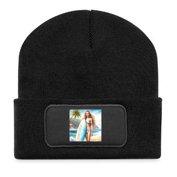 Girl Action Surf 2 - Recycled Patch Beanie - black - Front