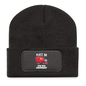 Fournisseur Carrière Déclaration de travail Emploi de bourreau de travail - Beanie recyclé à patch - charbon - Devant