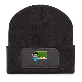Emploi d’enseignant Réussite des employés Travail de superviseur - Beanie recyclé à patch - charbon - Devant