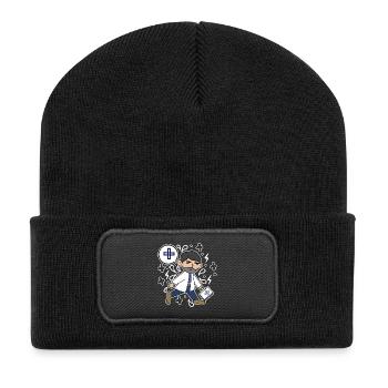 Docteur, Profession, Superviseur d’emploi, Réussite professionnelle - Beanie recyclé à patch - noir - Devant