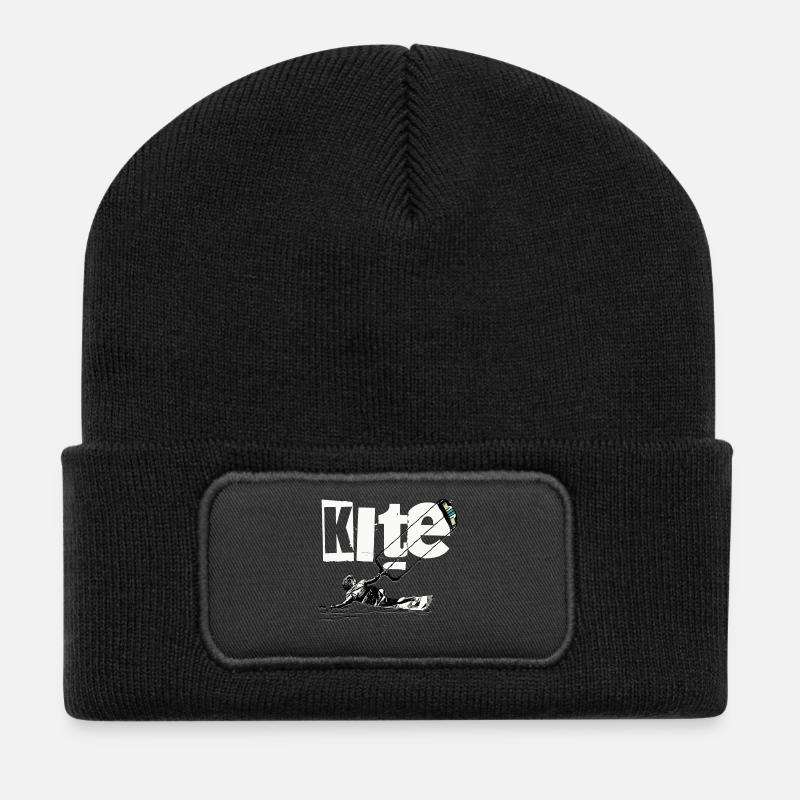 Kite - Recycelte Patch Beanie - Schwarz