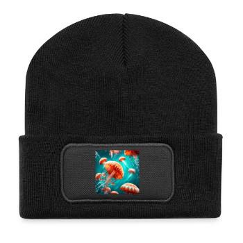 Jellyfish - Recycled Patch Beanie - black - Front