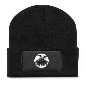 Next-Gen Snowboard Design für Performance & Style - Recycelte Patch Beanie - Schwarz - Vorne