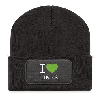 J’ADORE LES CITRONS VERTS - Beanie recyclé à patch - charbon - Devant