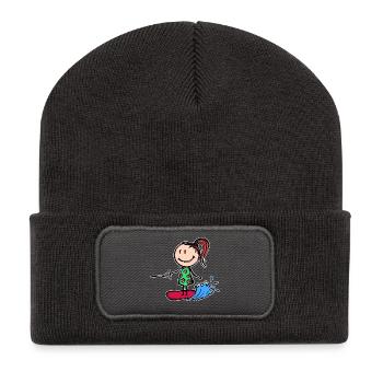 Surfboard, Wakeboard, Wave, Surfing, Water sports - Recycled Patch Beanie - dark grey - Front