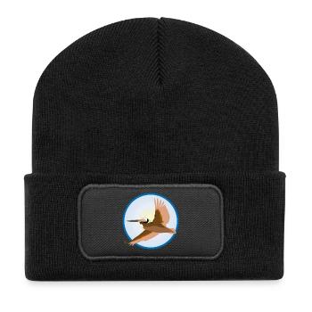 Pelikan - Recycelte Patch Beanie - Schwarz - Vorne