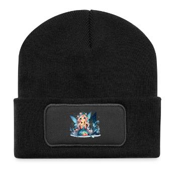 11 Jahre Fee Elfe Geburtstag Geschenk - Recycelte Patch Beanie - Schwarz - Vorne