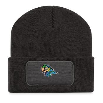 Parrot, Bird, Animal, Zoo, Bird Lover, Africa - Recycled Patch Beanie - dark grey - Front
