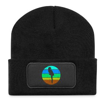 Oiseau, Perroquet, Amoureux Des Animaux, Animal De Compagnie, Jungle, Animal - Beanie recyclé à patch - noir - Devant