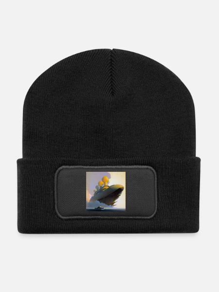 Ship 03 - Recycled Patch Beanie - black