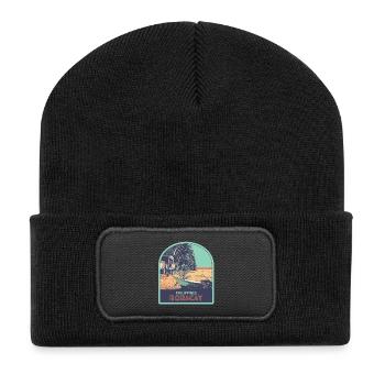Paradis sur Terre : Boracay, Philippines - Beanie recyclé à patch - noir - Devant