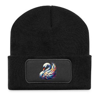 Swan - Recycled Patch Beanie - black - Front