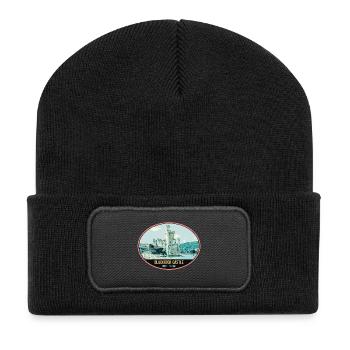 Illustration Blackrock Castle, Cork, Ireland - Recycled Patch Beanie - black - Front