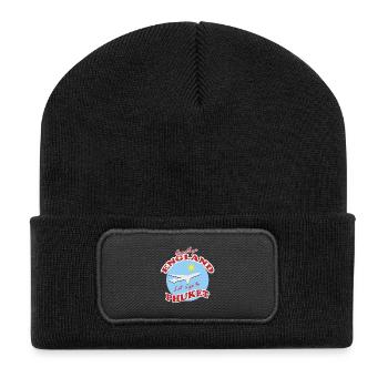 Farewell England Phuket Flight Scene - Recycled Patch Beanie - black - Front