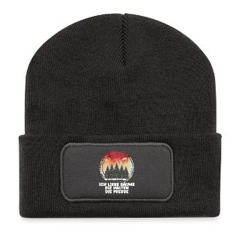 Forester Tree Forestry Statement Woodwork Lumberjack - Recycled Patch Beanie - dark grey - Front