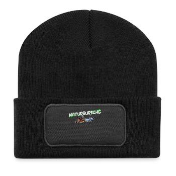 Lumberjack Chainsaw Statement Lumberjack Wood - Recycled Patch Beanie - black - Front
