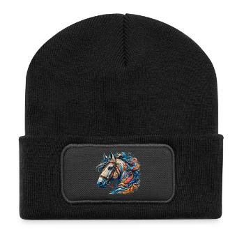 Horse - Recycled Patch Beanie - black - Front