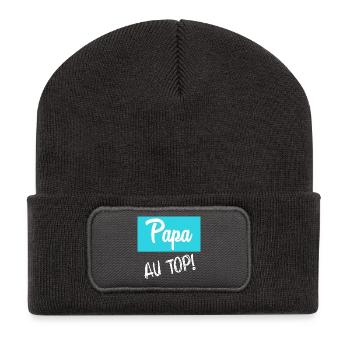 DAD - Recycled Patch Beanie - dark grey - Front