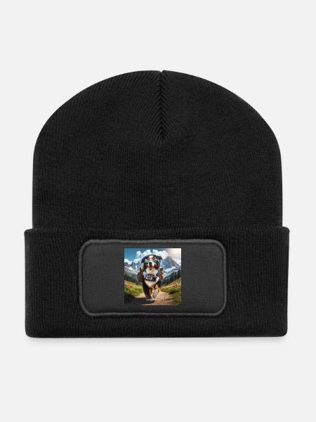 Berner Sennenhund - Recycelte Patch Beanie - Schwarz