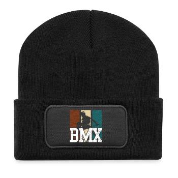BMX Jump Neon Panels - Recycled Patch Beanie - black - Front