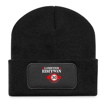 30.Birthday , limited edition (25) - Recycled Patch Beanie - black - Front