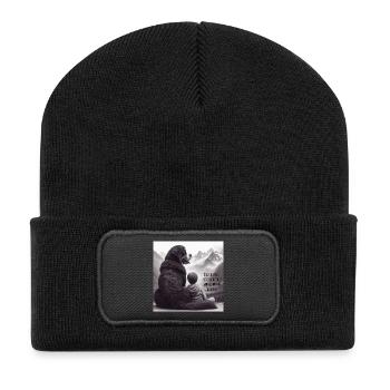 Bernese mountain dog - Recycled Patch Beanie - black - Front