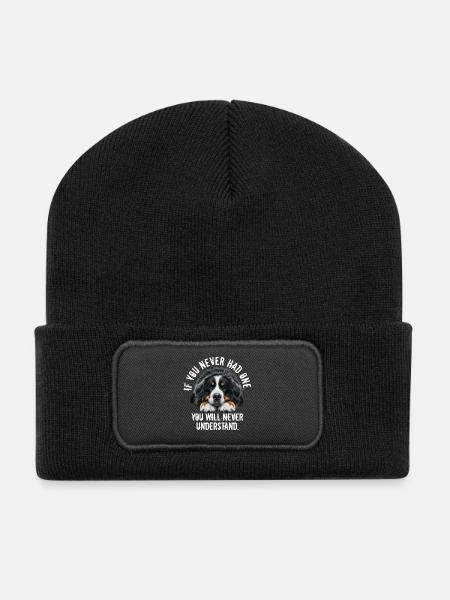 Berner Sennenhund - Recycelte Patch Beanie - Schwarz