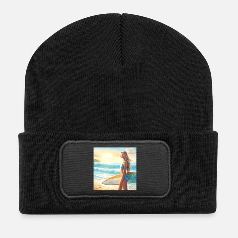 Girl Action Surf Point Break 2 - Recycled Patch Beanie - black