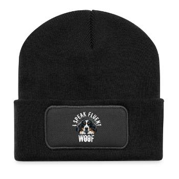 Bernese mountain dog - Recycled Patch Beanie - black - Front