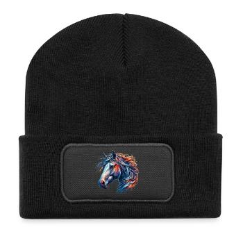 Horse - Recycled Patch Beanie - black - Front