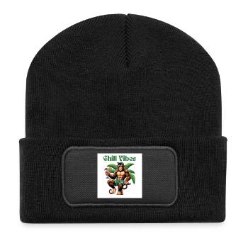 Chill Vibes - Recycled Patch Beanie - black - Front