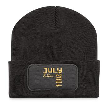 22. Geburtstag Juli 2004 - Recycelte Patch Beanie - Dunkelgrau - Vorne