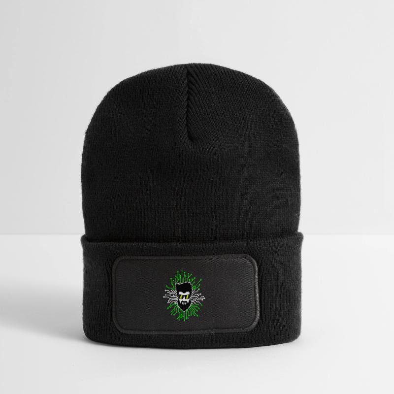 Computerfreak Developer Open Source Code Skripting Recycelte Patch Beanie