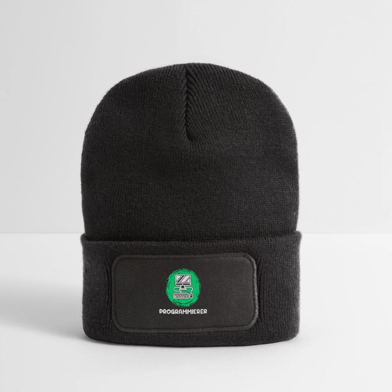 Computerfreak Skripting Developer Programmierer Recycelte Patch Beanie