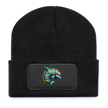 Dolphin - Recycled Patch Beanie - black - Front