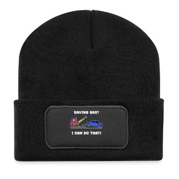 Car Statement Refueling Energy Storage Electricity - Recycled Patch Beanie - black - Front