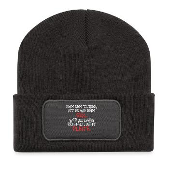 Déclaration de ravitaillement en carburant Pompe à carburant d’entraînement de stockage d’énergie - Beanie recyclé à patch - charbon - Devant