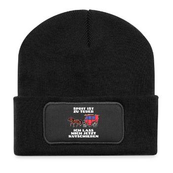 Gasoline Diesel Statement Refueling Energy Storage - Recycled Patch Beanie - black - Front