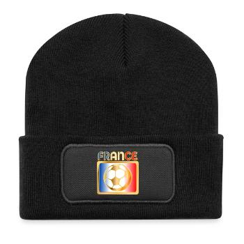 FRANCE FOOTBALL - Beanie recyclé à patch - noir - Devant