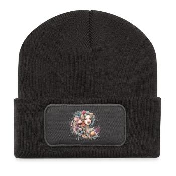 Fantastic, Mermaid, Artwork, Colorful, - Recycled Patch Beanie - dark grey - Front