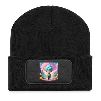 Goblin in the Fairytale Forest - Recycled Patch Beanie - black - Front
