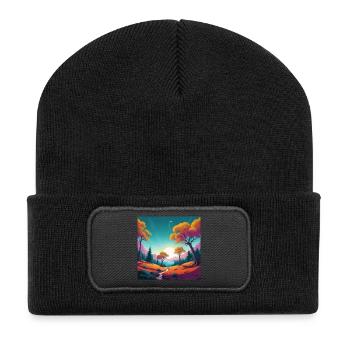 Sunset - Recycled Patch Beanie - black - Front