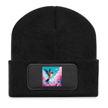 Hummingbird - Recycled Patch Beanie - black - Front