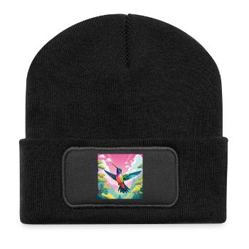 Hummingbird - Recycled Patch Beanie - black - Front