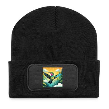 Hummingbird - Recycled Patch Beanie - black - Front