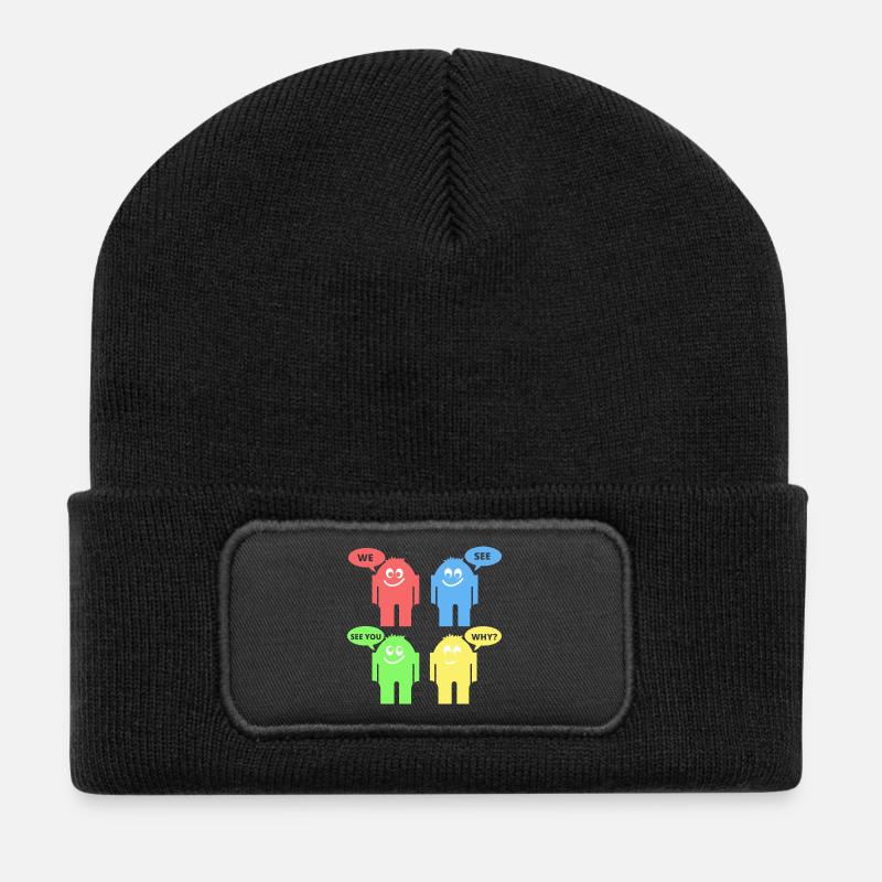 Funny Men - Recycled Patch Beanie - black