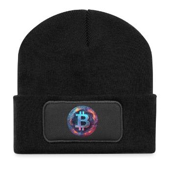 Bitcoin in the sea of flames - Recycled Patch Beanie - black - Front