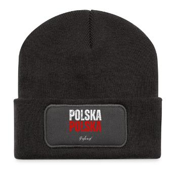 Flag of Poland, Polish pride - Recycled Patch Beanie - dark grey - Front