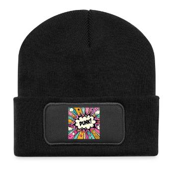 Punk 3 - Recycled Patch Beanie - black - Front