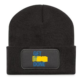 Faites-le (obscurité) - Beanie recyclé à patch - charbon - Devant